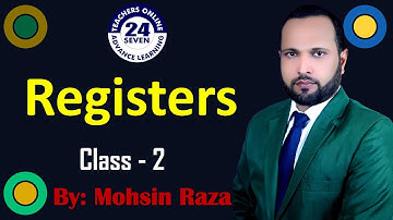 CS401 Short Lecture - 02 | VU Short Lecture | Registers in (Urdu / Hindi)