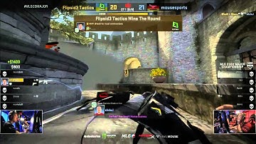 B1ad3 and Shara clutch to force 2OT - Flipsid3 vs mousesports MLG CS:GO Major Championship: Columbus