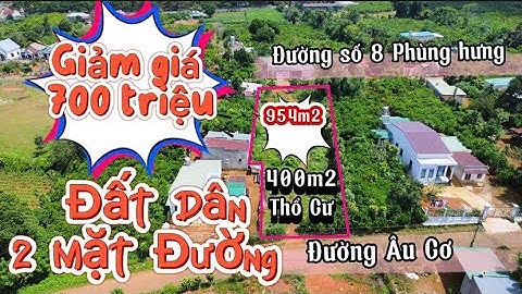 Đất Bảo Lộc - Giảm 700 triệu lô đất 954m2 thổ cư 2 mặt tiền đường chính