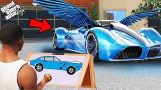 Franklin Search The Fastest Feather Wing Super Car With The Help Of Uses Magical Painting In Gta 5