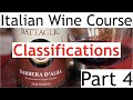 Italian Wine Course Part 4: Classifications