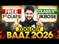 BAAZ 2026 🔥 1st Free Class | JKBOSE Class 11th ZOOLOGY ⚡️ | Davood Sir | JKBOSE Wallah