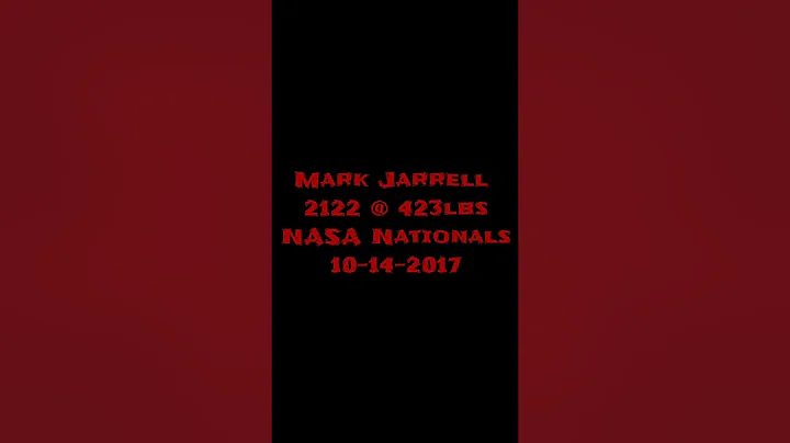 MARK JARRELL 2122 @ 423LBS