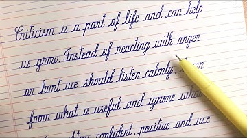 Cursive writing | Satisfying Neat Handwriting | English writing