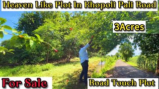 3Acre Road Touch Heaven Land For Sale In Khopoli Pali Road 