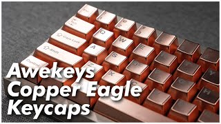 These Keycaps ARE GUARANTEED THOCK | Awekeys Copper Eagle Full Metal Keycaps 🦅