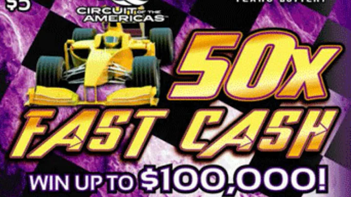 $50X Fast Cash Texas Lottery Scratch Off Ticket