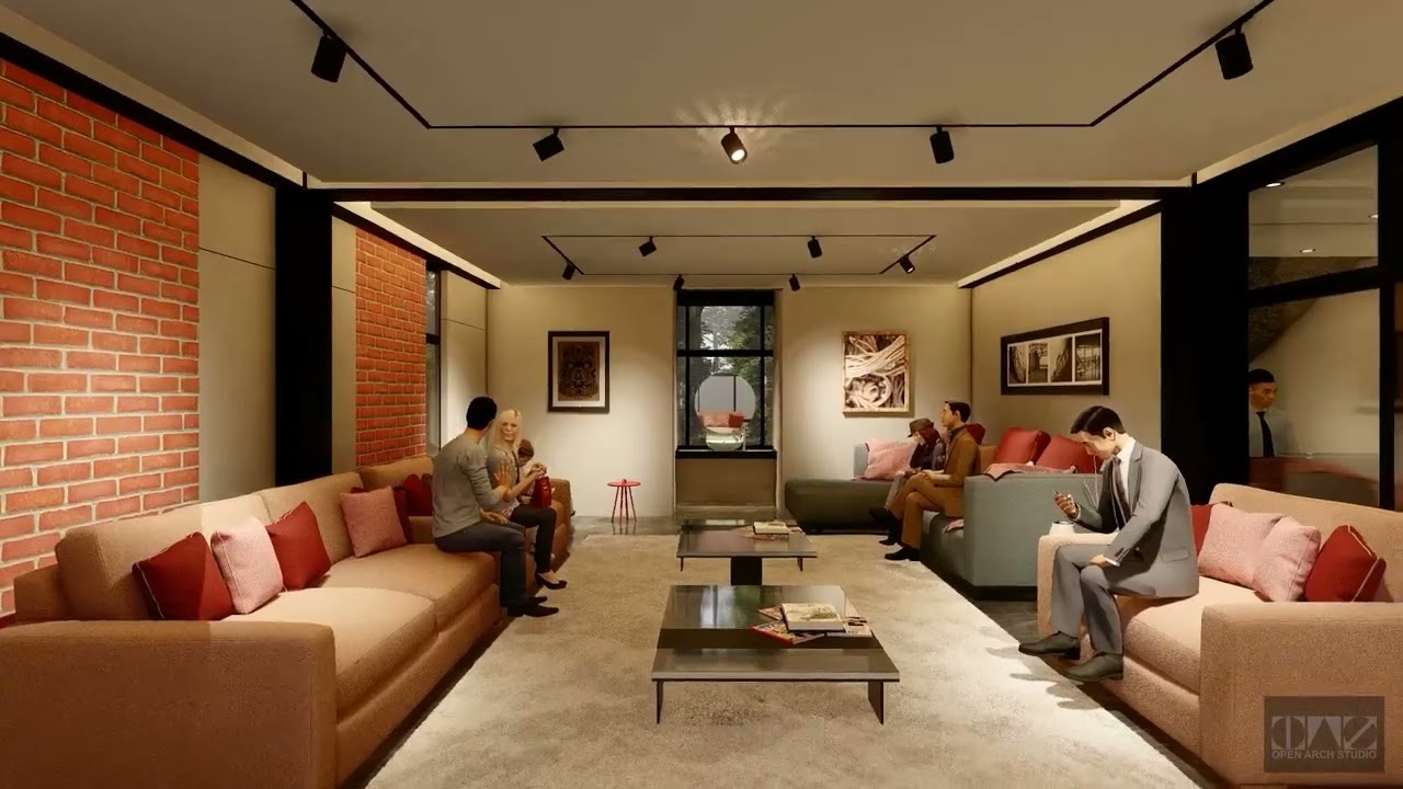 Modern Hotel Building. 