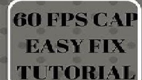 Simple fix 60 fps/hz cap  (AMD ONLY)