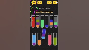 Water sort puzzle level 3498