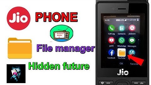 JIo  phone new update / jio phone file manager hidden fuure | technical rohilla ji