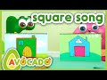 Square song  abcd song  dance song for kids  singalong and dance  avocado abc