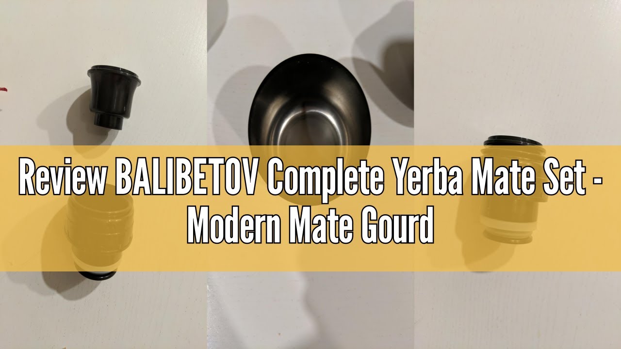 Review BALIBETOV Complete Yerba Mate Set - Modern Mate Gourd, Thermos, Bombilla and Cleaning Brush I