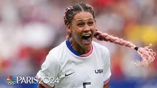 TAKE A BOW, TRINITY...Rodman drills a curler in ET to put USWNT up one | Paris Olympics | NBC Sports Net Worth