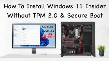 How To Install Windows 11 Insider without TPM 2.0 and Secure Boot | No ISO Modification Required