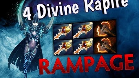 Phantom assassin 4 divine rapier, comeback and rampage!