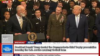 LIVE: Trump Hosts Commander-in-Chief Trophy Presentation at White House