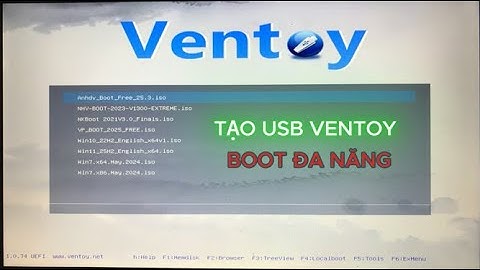TẠO USB BOOT VENTOY ĐA NĂNG SỦA CHỮA MÁY TÍNH VÀ CÀI ĐẶT NHIỀU HỆ ĐIỀU HÀNH WINDOWS