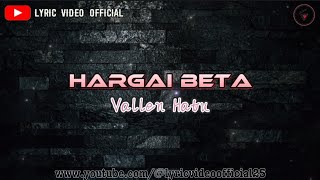 HARGAI BETA - Vallen Hatu || Lyric Video Official