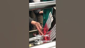 Haijiang mixed double colors injection molding machine making double colors toothbrush