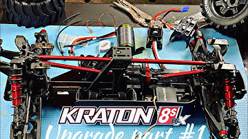 Castle ESC and 800Kv Motor Upgrade in Kraton 8s. Part 1 removing stock ESC and Motor.