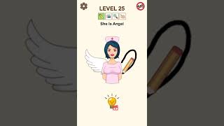 Brain Nurse Story | Level 25 Gameplay Android/iOS Mobile Cartoon Puzzle Game Answers #shorts screenshot 2