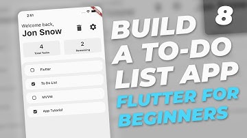 Build a ToDo List App - Flutter Tutorial for Beginners | Part 8