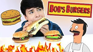 i only ate BOB'S BURGERS FOODS for 24 hours!!!