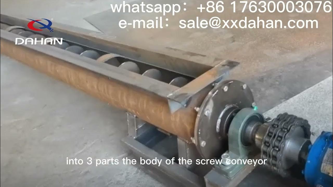 Screw Conveyors for Concrete and Flyash YouTube