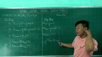 03| Năng Lượng Trong Dao Động Điều Hòa Phần 1| Dao Động Cơ Học| Nguyễn Minh Dương |