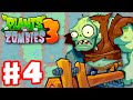 Plants vs. Zombies 3 - Gameplay Walkthrough Part 4 - Gargantuar!