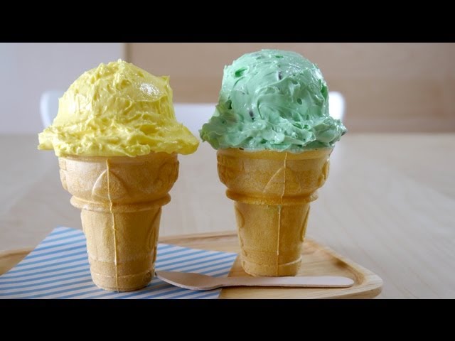 Trick Recipes: Bizarro Ice Cream Cupcakes Lemon and Chocolate Mint