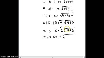 Simplifying Radicals (Without Variables)