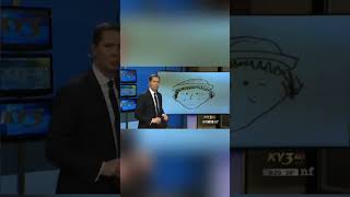 News Anchor Tries Hard Not Too Laugh When a Sketch of a Criminal is Shown on Air #shorts