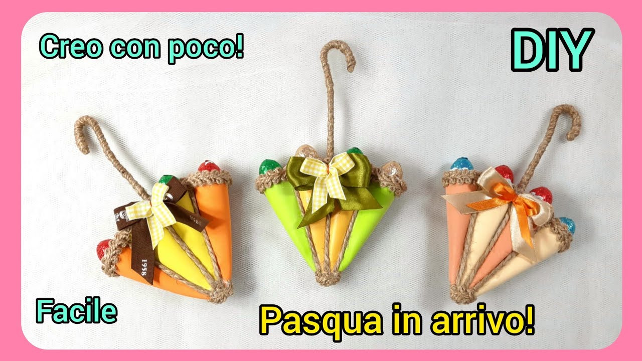 Tutorial: Come trasformare Gomma Eva in un ombrellino! Декоративные зонтики своими руками!