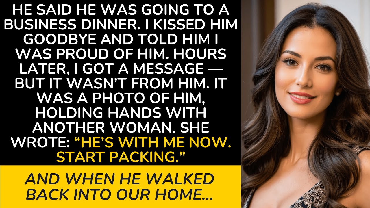 He Said It Was a Business Dinner — Then I Got a Message From Her: “He’s With Me Now. Start Packing.”