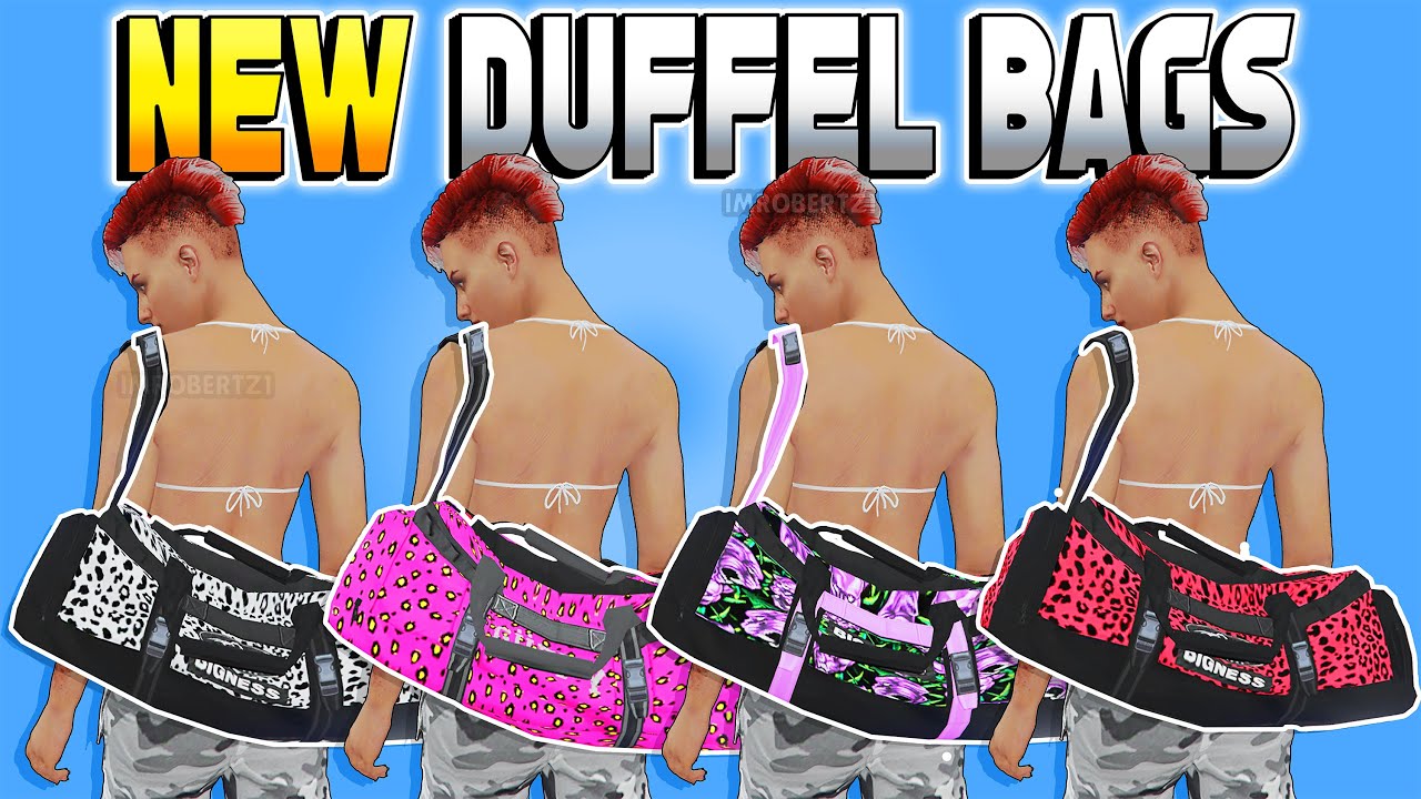 GTA 5 Duffel Bags Any Outfits Glitch FEMALE Cheetah Cayo Perico Bigness