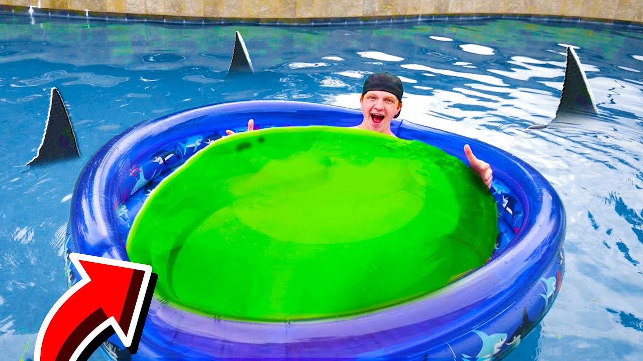 giant wubble bubble boat in my pool! - youtube