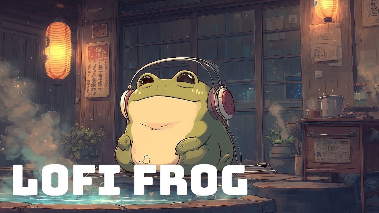 Onsen & Chill - Calming Music to relax your mind - Lofi Frog