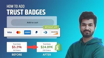 Add Trust Badges in Shopify [ No App Needed ] | Easy Tutorial #shopify
