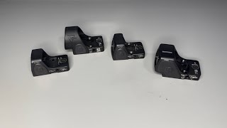 Comparing the Trijicon RMR HD, RMRcc, RMR, SRO.