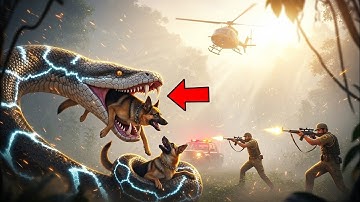 Unbelievable Jungle Rescue! Brave Hero Saves Dog from Giant Python’s Deadly Attack 🐍🐕🔥