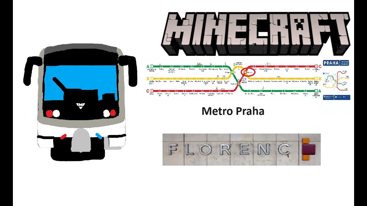 Minecraft Metro Praha Linka C Stanice Florenc -C-