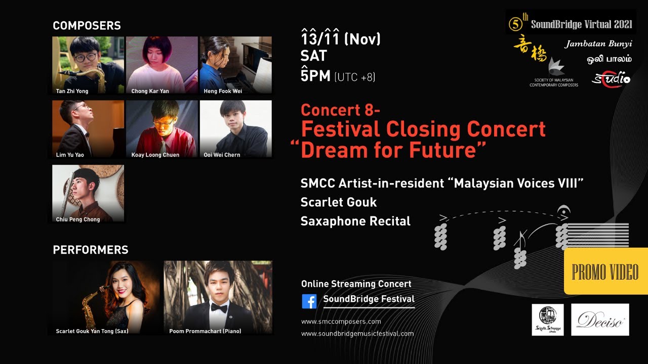 Watch Concert 8-Malaysian saxophonist Scarlet Gouk Yan Tong _"Malaysian Voices-VIII" Promo Video on YouTube Watch Concert 8-Malaysian saxophonist Scarlet Gouk Yan Tong _"Malaysian Voices-VIII" Promo Video on YouTube