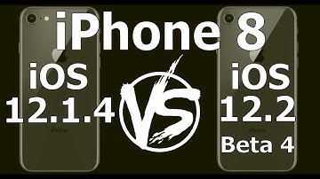 Speed Test : iPhone 8 - iOS 12.2 Beta 4 vs iOS 12.1.4 (iOS 12.2 Public Beta 4 Build # 16E5212f)