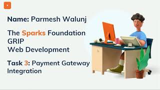 Payment Gateway Integration | Web Development | Sparks Foundation | GRIP