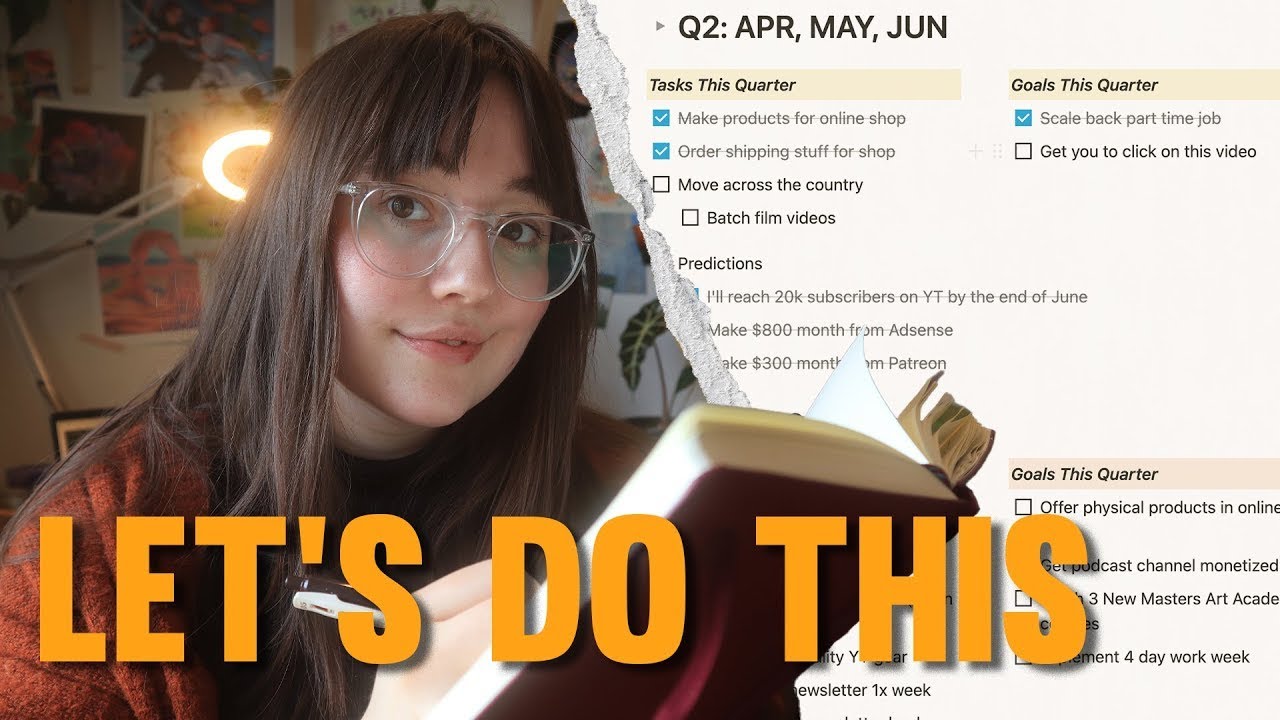 How to PLAN Your ART CAREER Art Business Planning in Notion YouTube