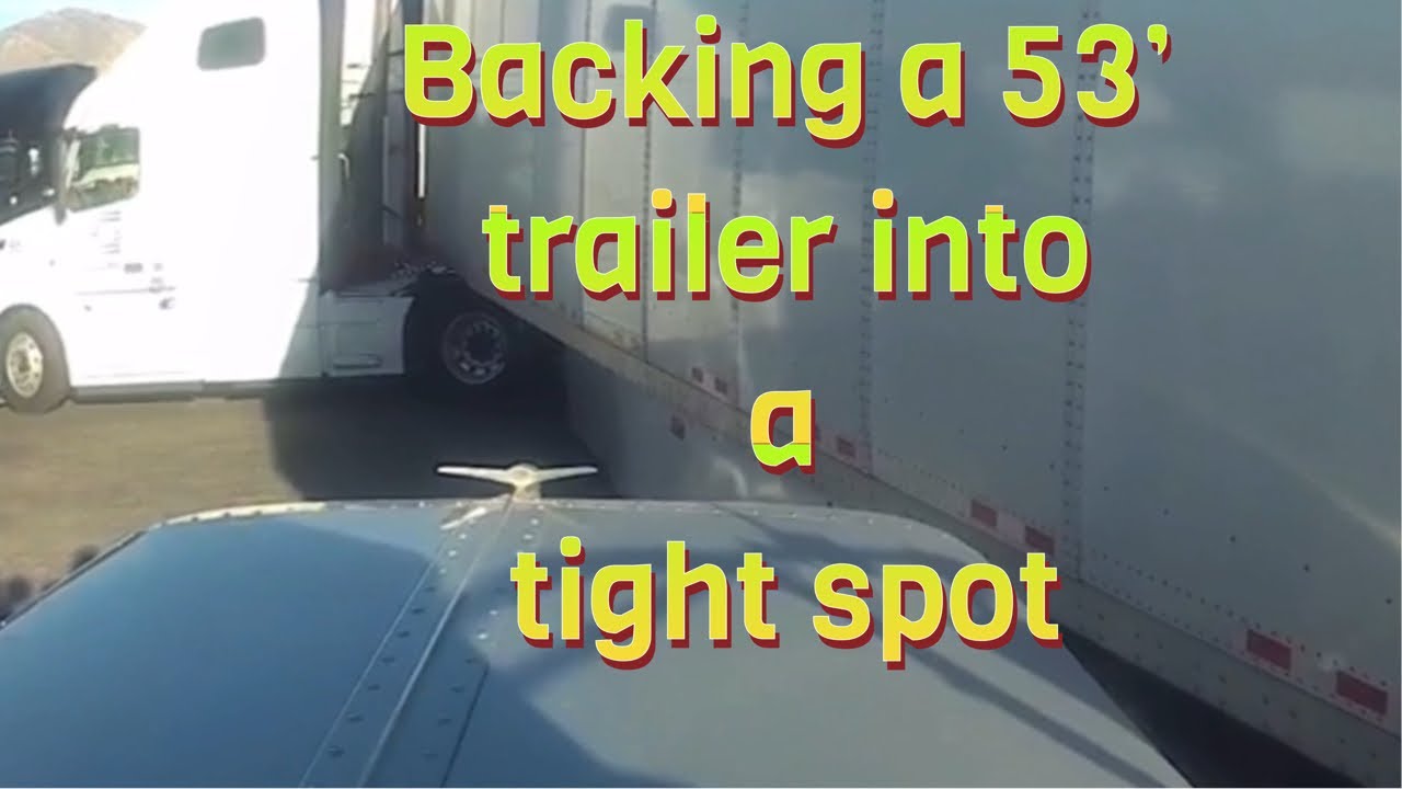 Backing into a Tight spot at the Truck Stop he did Good???? - YouTube