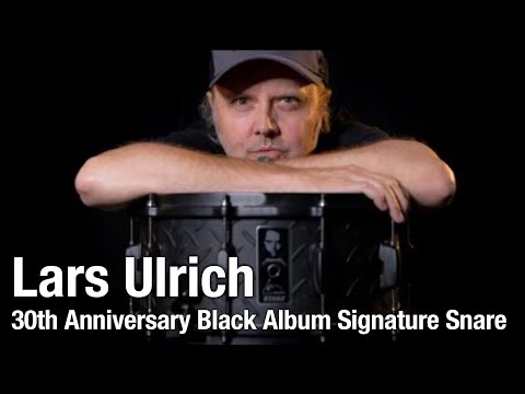 Lars Ulrich Limited Edition 30th Anniversary Black Album Signature Snare Drum