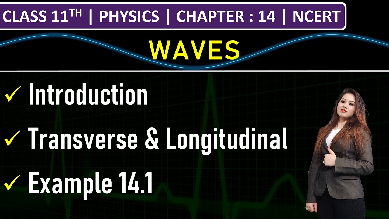 Class 11th Physics | Waves | Transverse & Longitudinal Waves | Example ...